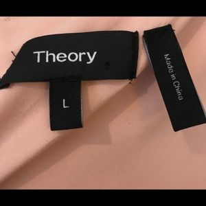 THEORY Pale Pink Sleeveless Blouse Fully Lined